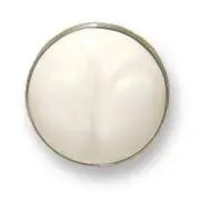 1-7/16" Ceramic Wings Insert Knob White with Chrome Base