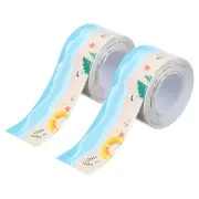 2Roll Caulk Tape Self Adhesive Toilet Caulking Sealant Strip Beach 1.4"x10.5'
