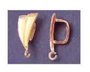 14kt Yellow Gold Fancy Omega Slider Bail For 6mm Chain