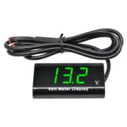 0.56" Digital LED Panel Green Voltmeter IPX6 12V Waterproof Volt Meter For Car