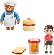 Rainbow Designs Paddington Bear Toy Kitchen Adventures Playset - Chef Paddington, Jonathan and Jam Treats - Imaginative Cooking Set from The TV Series The Adventures of Paddington