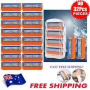 16-32Pcs Shaving Razor Blades Refills Compatible for Gillette Fusion 5 Proglide