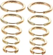 [SHERCHPRY] 30 Pcs Earrings Golden Earring Golden Small Gold Hoops Earring for Man Mens Nose Men’s Mens Men Suit Men and Women Stainless Steel Mini Golden Hoop