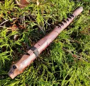 BASS Druid Native American style Flute - Key of low Eb - DEEP Sound / whistle