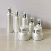 1PC Cosmetic Jar Empty Acrylic Lotion Cans Vacuum Bottle Press Cream Pot