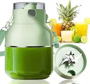 Blender & Smoothie Maker, Portable Juice Blenders for Kitchen and Shakes & Smoothies, 10-Point Stainless Steel Blades with USB Rechargeable, Blend Active with Straw, Large Capacity - Green