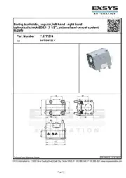 Boring bar holder, angular, left/right hand cylindrical chuck Ø38, 7.077.314