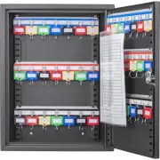 Barska 42 Key Lock Box Black Key Cabinet for Home Office Organized Storage