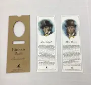 Famous Pairs Bookmarks Dr. Jekyll & Mr. Hyde, Rich Frog Industries Set of 2