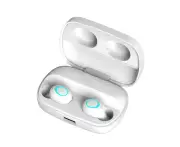 True Wireless Earbuds Bluetooth 5.0 Headphones Touch Control with Magnet White1