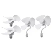 Socket Fan Mini Low Noise E27 Base Ceiling Fan for Office Indoor Bedroom