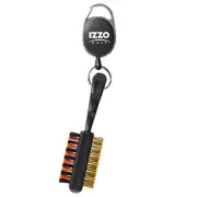 Izzo Golf Dual-Sided Club Brush Groove Cleaner Soft Hard Bristles Nylon Brass