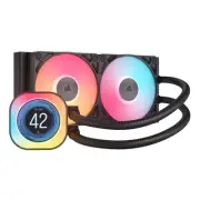 Corsair iCUE LINK TITAN 240 RX LCD 240mm RGB AIO Liquid CPU Cooler - Black (CW-9