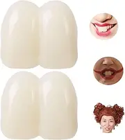 2 Pieces 17mm Deluxe Custom Big Buck Teeth Caps for Clown Bunny Hillbilly Costume