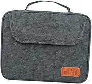 1Pc Multi Functional Travel Storage Bag Double Layer Organizer Pouch for Electronics Shockproof Design with Multiple Pockets for Cables Chargers and Accessories