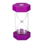 2 Minute Sand Timer, Hexagon Small Sandy Clock, Count Down Sand Glass Purple