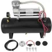 Kits For Train Horn 12V 200 Psi 2.5 Gal Air Tank Compressor Onboard System