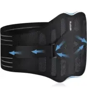 NWT Aollop Back Support Belt Lower Back Brace with 6 Support Stays Breathable
