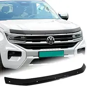 SUERAUTO4X4 Bonnet Protector for VW Volkswagen Amarok 2023 2024 2025 NF Next Gen Accessories, Tinted Black Smoked Bonnet Stone Guard Protector Trim Cover Ute Car Exterior Injection