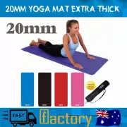 Kasa 20mm Massive Extra Thick Yoga Mat Pilates Gym Fitness Non Slip 1830 X 610mm