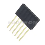 100pcs 6 Pin 2.54 mm Stackable Long Legs Femal Header For Arduino Shield NEW
