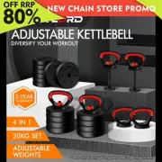 BLACK LORD Kettlebell Set 20kg Adjustable Weight Lifting Dumbbell Push Up Gym