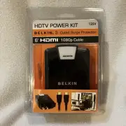 Belkin HDTV Power Kit 3 Outlet Surge Protector with 6’ HDMI 1080p Cable