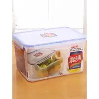 在飛比找ETMall東森購物網優惠-大容量5L長方形冰箱保鮮盒微波爐飯盒食品收納盒塑料密封冷凍冷