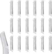 Replacement Heads for Finishing Touch Flawless Dermaplane Glo Facial Exfoliation Blades, White, Pack of 18