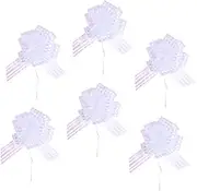 6Pcs Gauze Garland Hanging Decoration for Weddings Parties Celebrations Delicate Pulling Flowers for Home Decor Ceiling Wall Accents for Festivals