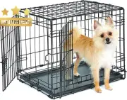 Midwest Dog Crate Single Double Door Leak-Proof PanFloor Protecting New Features