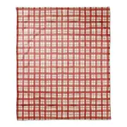 Creative Products Christmas Red Plaid 50 x 60 Coral Fleece Blanket