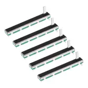 5Pcs Straight Double Linear Slide Potentiometer B100K 75mm(L) 60mm Travel