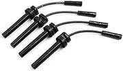 Sourcing map 671-4079 Auto Car Engine Spark Plug Cable Ignition Wire 4pcs Engine Ignition Wire