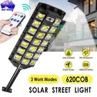 620 LED Solar Flood Light Motion Sensor Security Wall Yard Street Outdoor Lamp