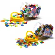Learning Can Be Fun Small Counters 1000/Jar - Transparent