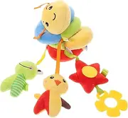 Milisten Spiral Stroller Activity Soft Plush Hanging Doll with Tags for Crib and Stroller Gentle for Comfort and Sensory Development Convenient Cleaning and Tactile Stimulation