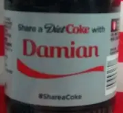 Share A Coke With Damian 2015 Personalized Coca-Cola Diet Coke Bottle