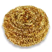 Franklin Cleaning Tech 7380550 50 g Brass Scrubber - Gold (72/CT) New