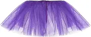 [FEESHOW] Girls Skirt Ballet Dance Ruffle Pull On Polyester Tutu Skirt Princess Wrap Skirt Dancwear