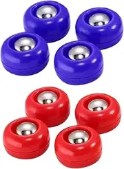 yuksok 8 Pieces Shuffleboard Pucks Replacement 25mm Tabletop Sliding Pucks for Family Games Shuffleboard Table Accessories