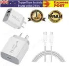 20W PD USB-C Fast Wall Charger Adapter Cable For iPhone 16/15 Pro Max Plus iPad