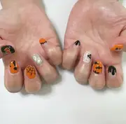 Halloween Limited Edition Pumpkin, Devil, and Spider Web Press-On Nails