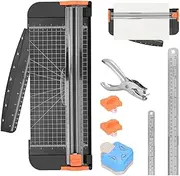 Paper Cutter for Cardstock,A4 Small Trimming Machine with Side Ruler and Automatic Security Safeguard - Craft Cutting Tools, for Students, Teachers, Colleagues Borato