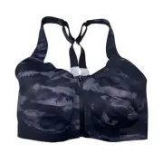 Victoria's Secret Knockout Front-Close Sports Bra Dreamy Zebra Size 32DDD