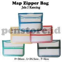 在飛比找蝦皮購物優惠-Map ZIPPER Mesh 拉鍊袋書包網眼 2 按鈕 7