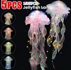 5 PACK LED Jellyfish Lamp Aquarium Bedside Night Color Changing Mood Light