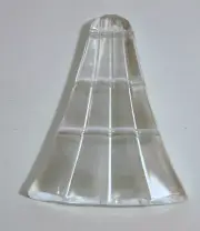 Large Vintage Clear Acrylic 3 Strand Pendant Focal Bead pnd044A
