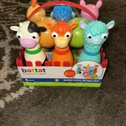 "Battat Barnyard Bowling Set – 6 Farm Animal Pins & 2 Balls, Fun Toddler & Presc