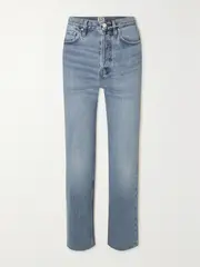[TOTEME] TOTEME - + Net Sustain Classic Cut High-rise Straight-leg Organic Jeans - Mid denim - 24 24 Blue